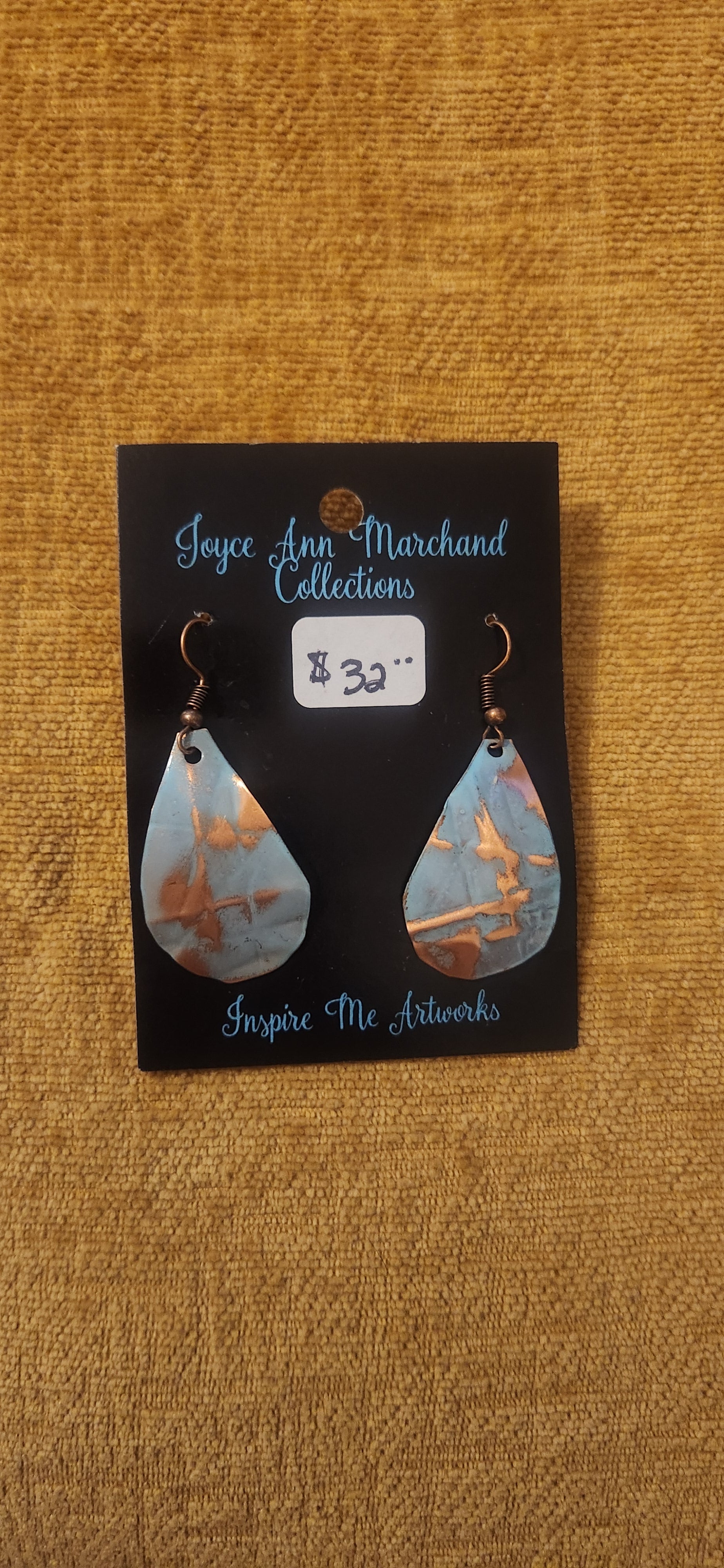 IMA #16 Teardrop Turquoise Earrings - Scarlett's Riverside Boutique
