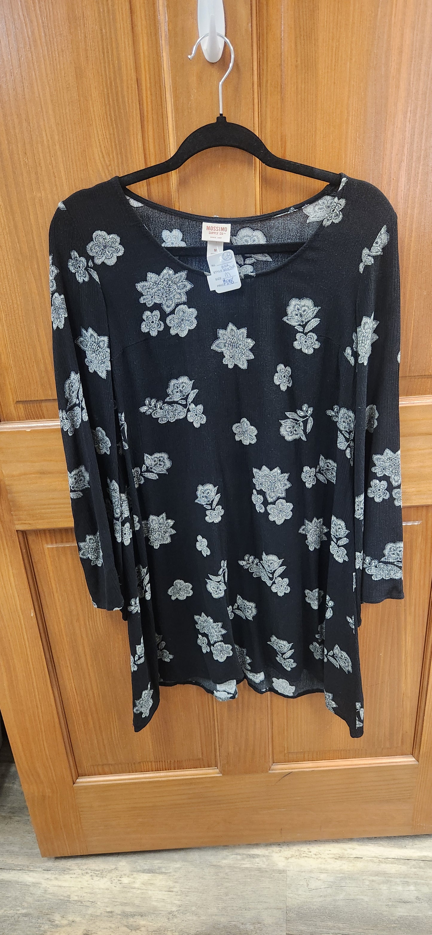 Black and White Floral Dress RS 68 - Scarlett's Riverside Boutique