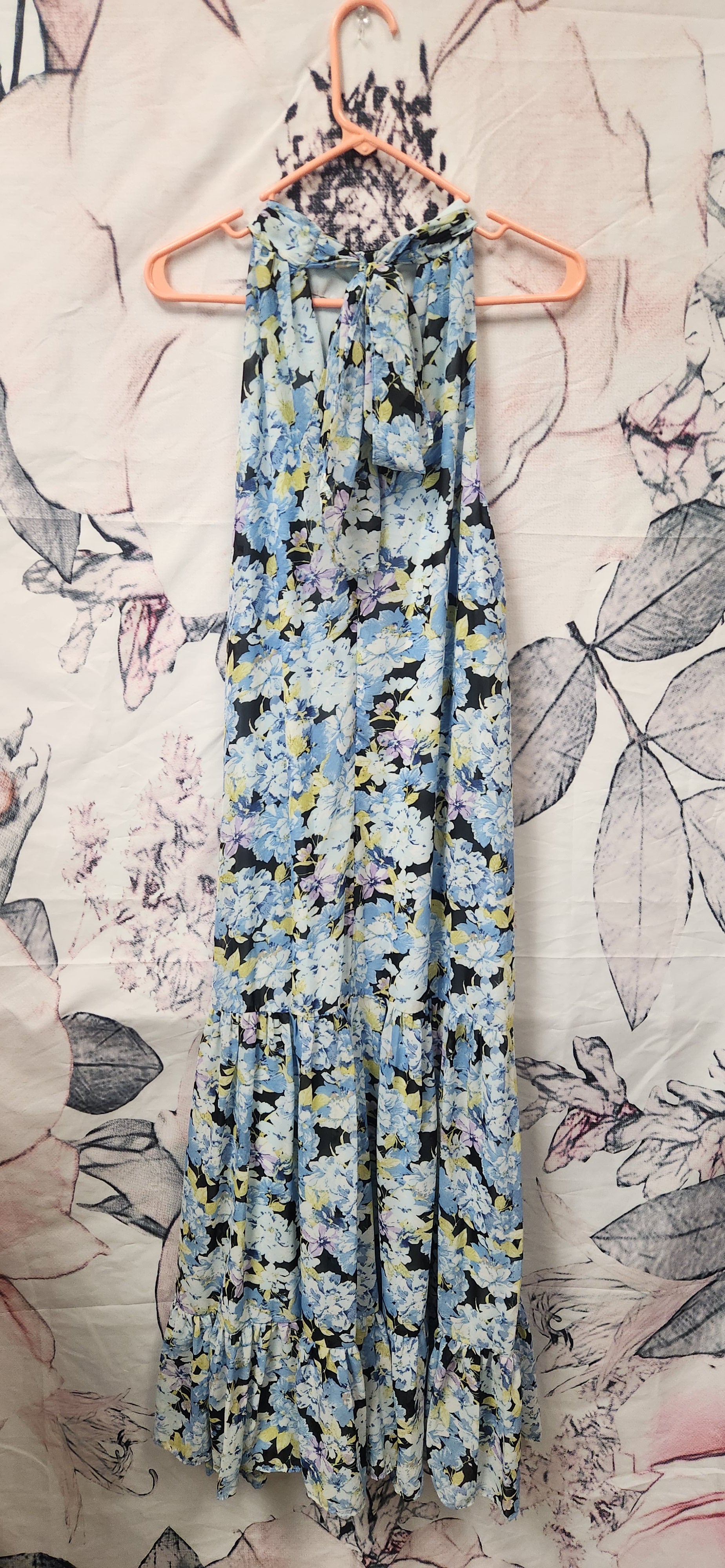 Vince Camuto Floral Halter Dress RS 29 - Scarlett's Riverside Boutique