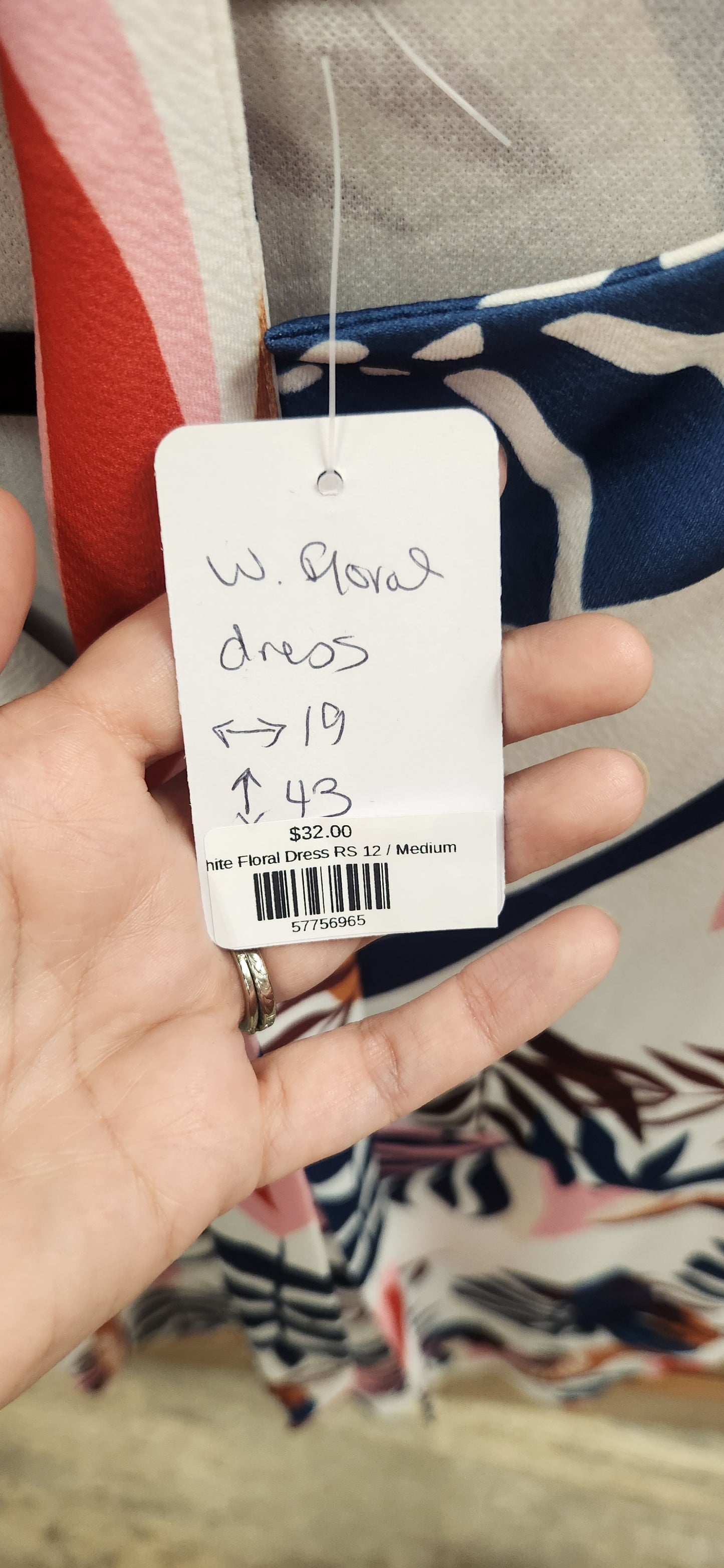 White Floral Dress RS 99 - Scarlett's Riverside Boutique