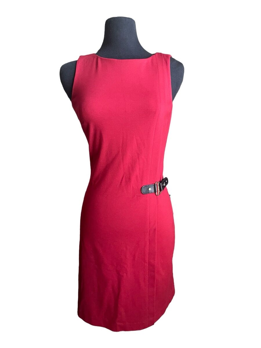 Ralph Lauren red sheath dress size 12. - Scarlett's Riverside Boutique