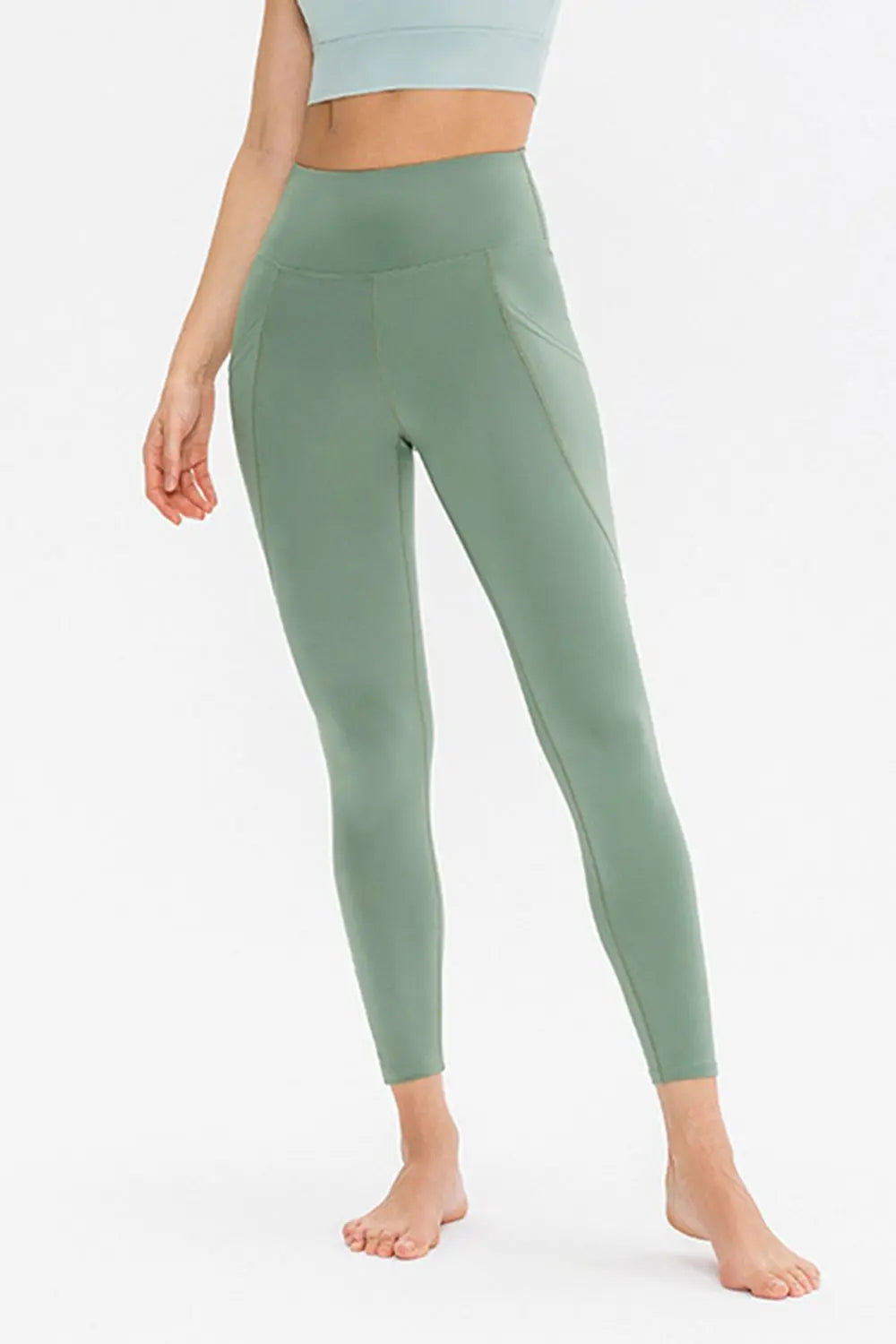 Slim Fit, tummy control Active Leggings with Pockets - Scarlett's Riverside Boutique