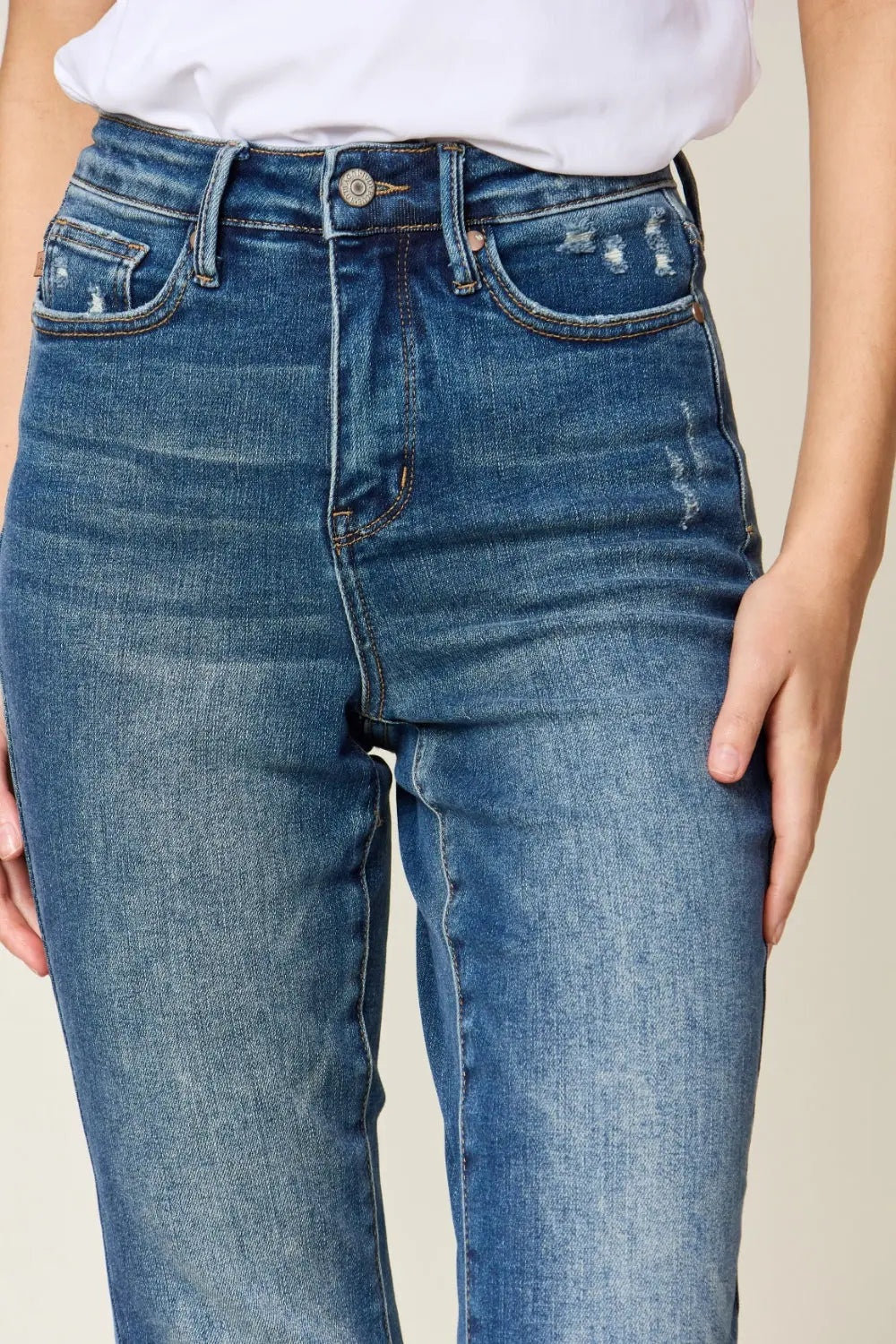 Judy Blue Full Size Tummy Control High Waist Slim Jeans - Scarlett's Riverside Boutique