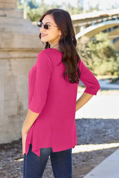 Basic Bae Full Size Round Neck Pocketed T-Shirt - Scarlett's Riverside Boutique
