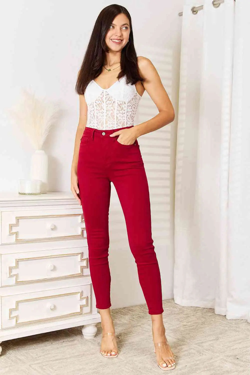 Judy Blue Full Size High Waist Tummy Control Skinny Jeans - Scarlett's Riverside Boutique