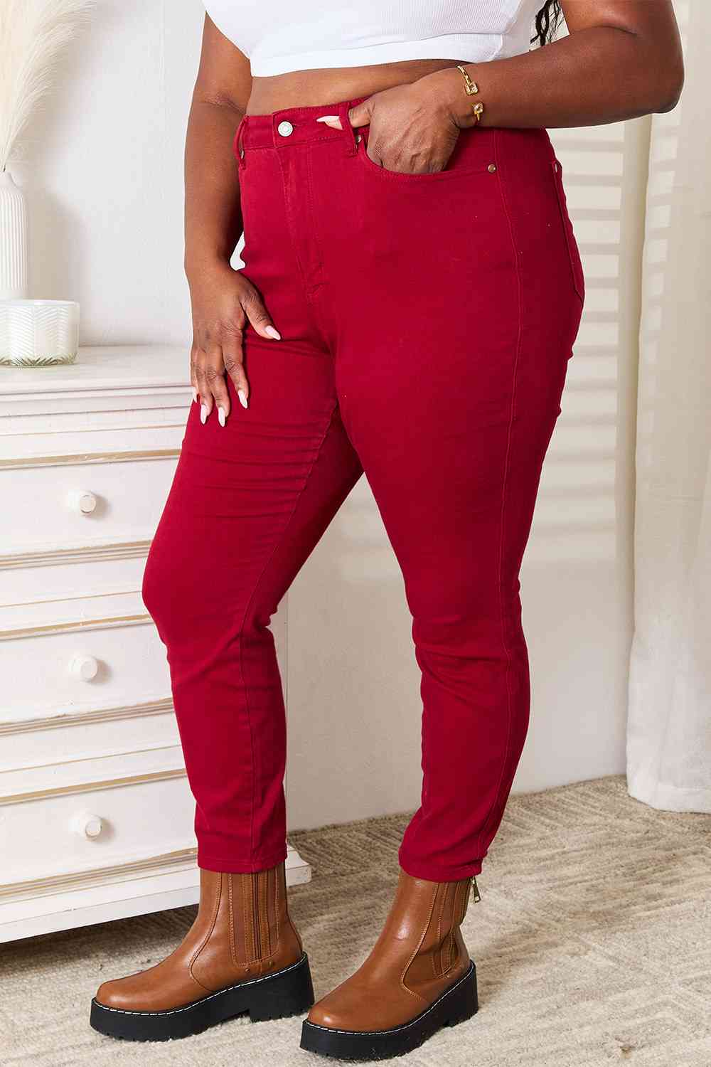 Judy Blue Full Size High Waist Tummy Control Skinny Jeans - Scarlett's Riverside Boutique