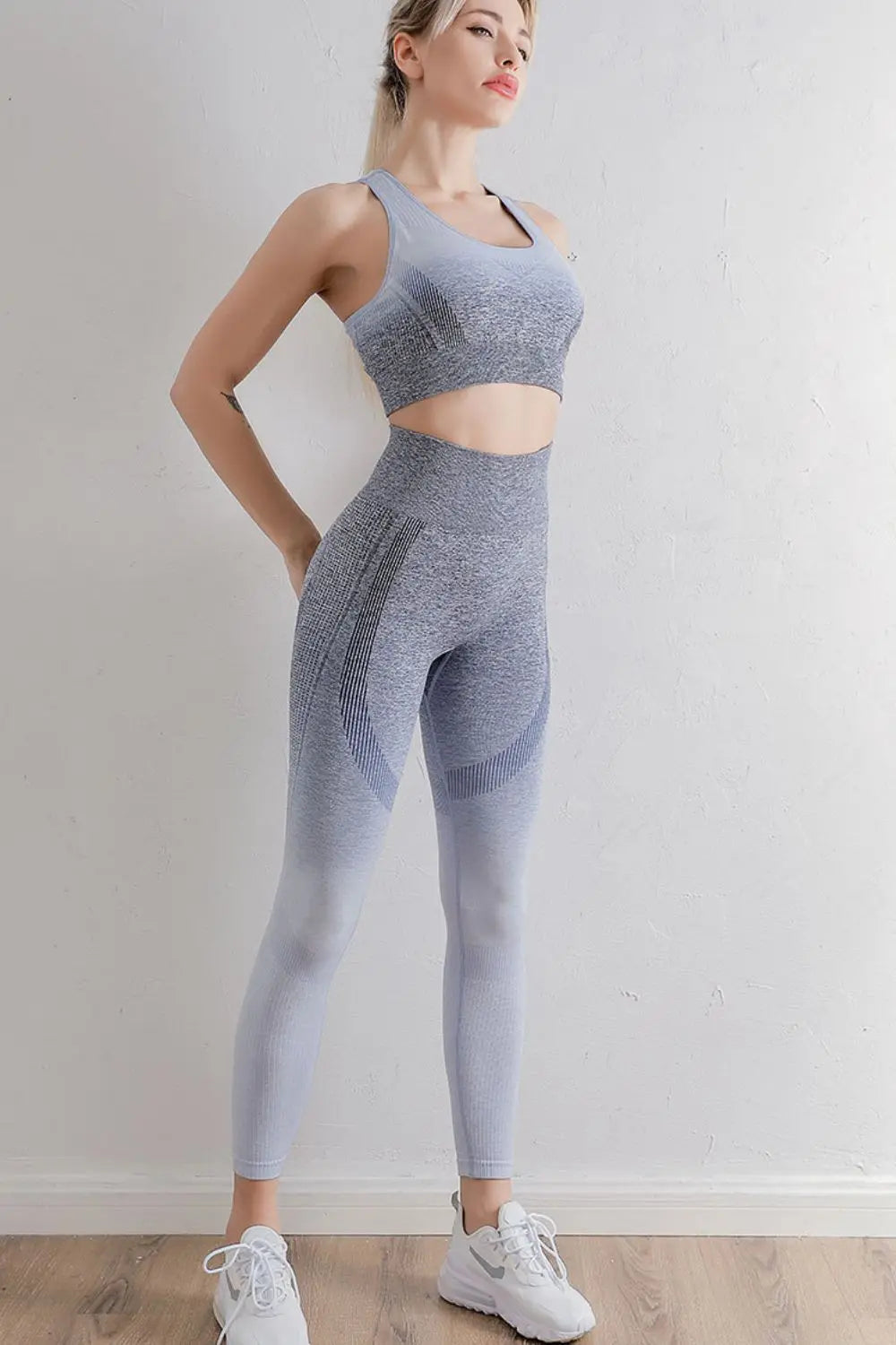 Gradient Sports Bra and Leggings Set - Scarlett's Riverside Boutique