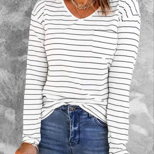 The White Stripes Tee - Scarlett's Riverside Boutique
