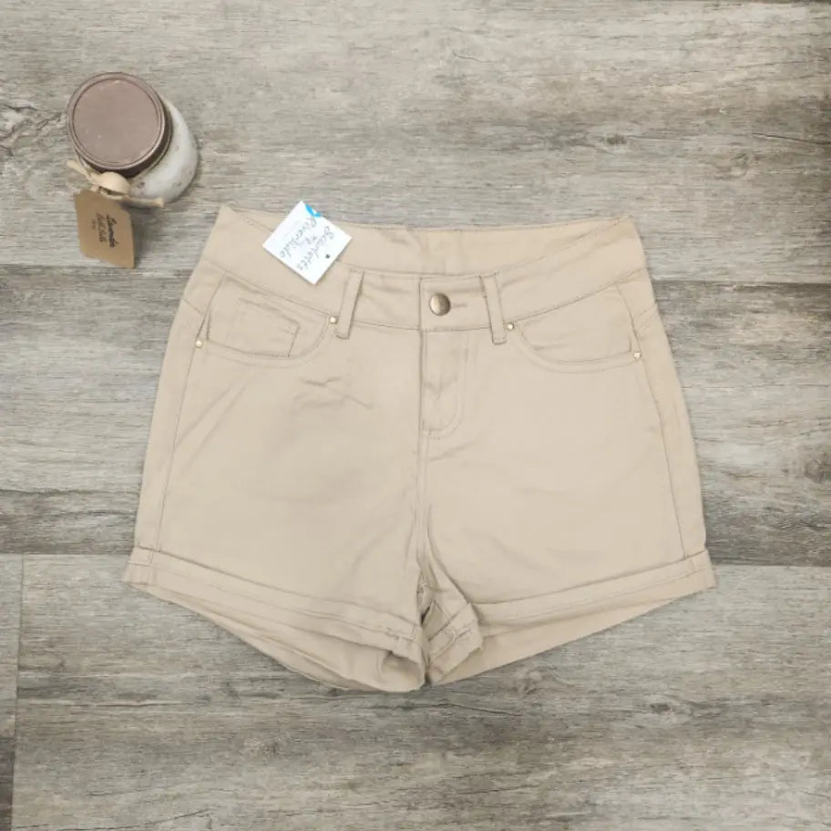 Khaki Shorts - Scarlett's Riverside Boutique