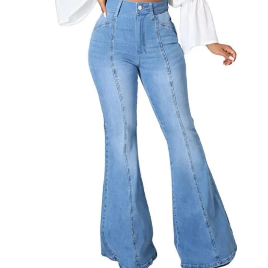 Light Wash Flare Jeans - Scarlett's Riverside Boutique