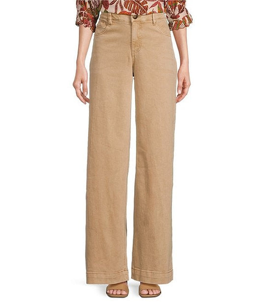 Democracy
"Ab"solution High Rise, khaki Wide Leg Pants. Size 4. #97