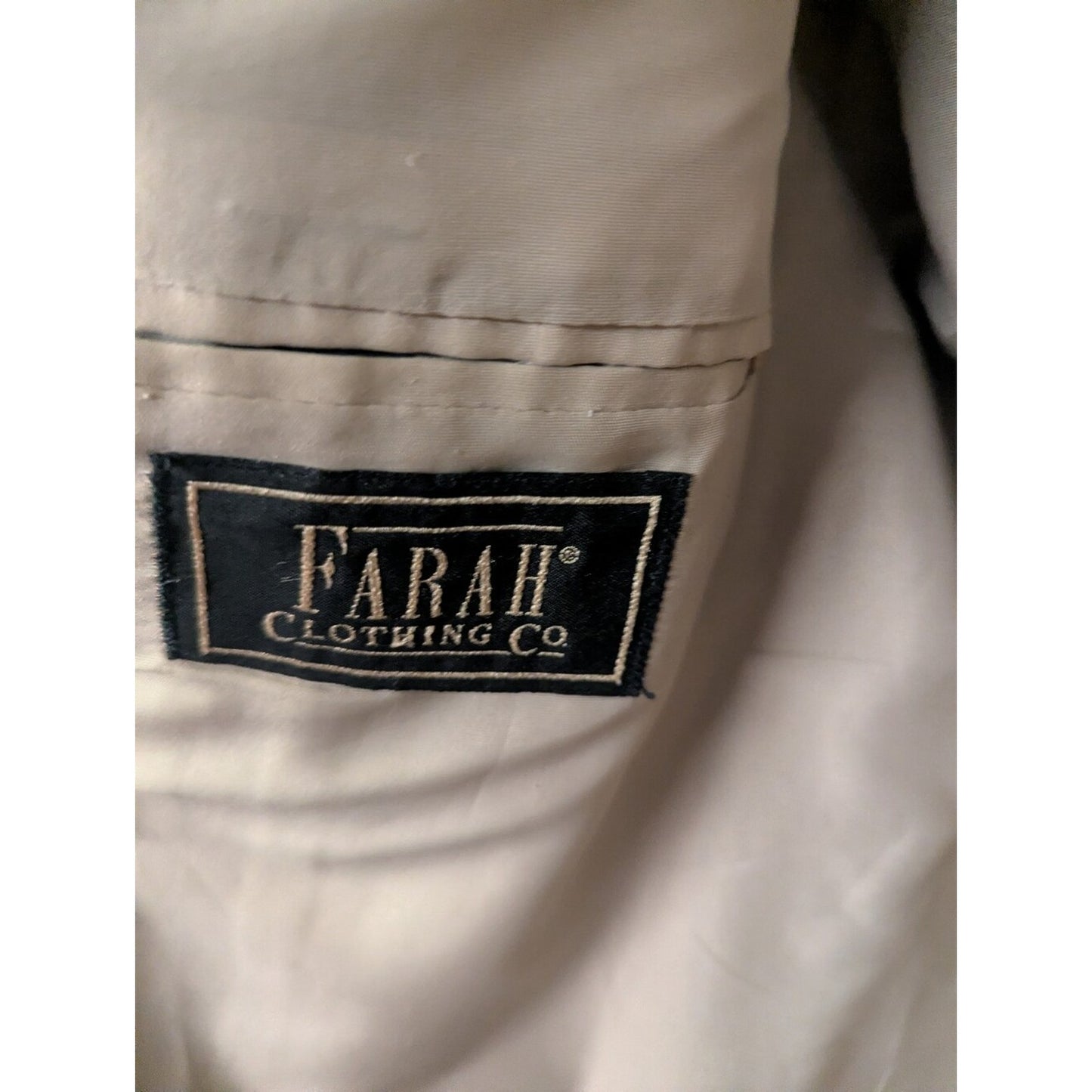 Vintage Farah Clothing Co. Mens Blazer Elbow Patches & Button Closure Wool