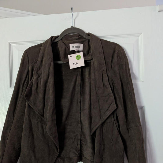 Green suede blazer by BB Dakota
