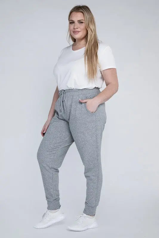 Plus-Size Jogger Pants - Scarlett's Riverside Boutique 