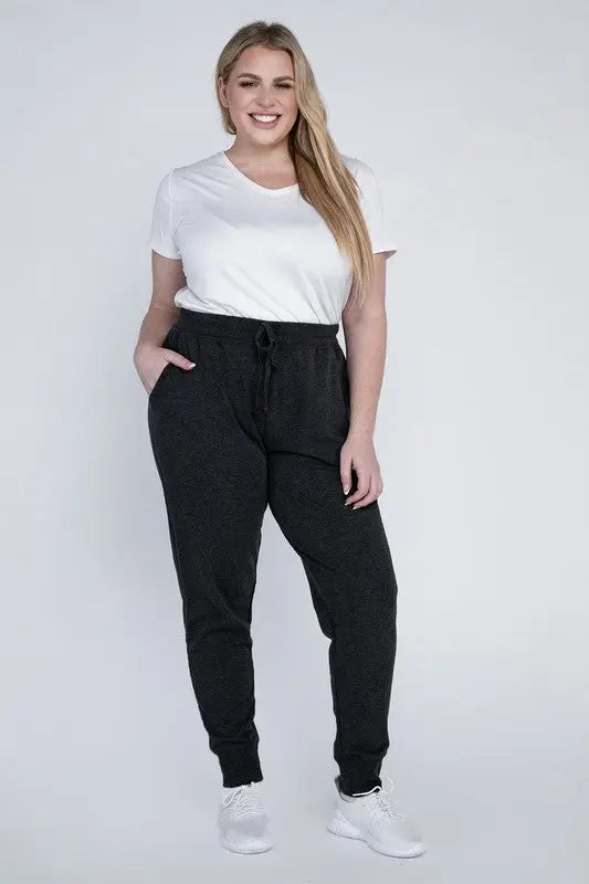 Plus-Size Jogger Pants - Scarlett's Riverside Boutique 