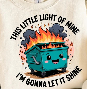 This little light-dumbster fire tee