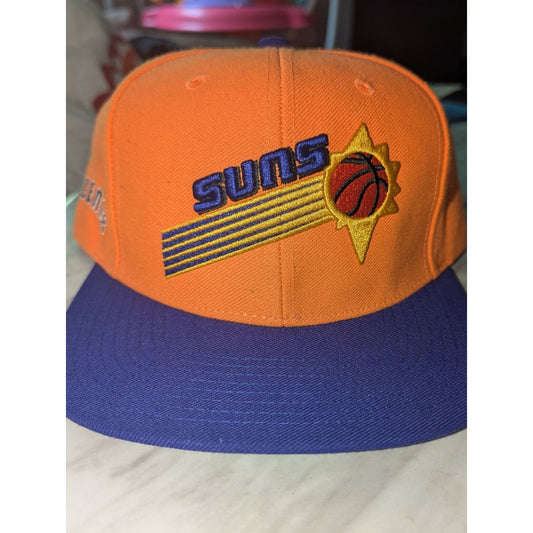 Mitchell & Ness Phoenix Suns Snapback Hat Orange Purple NBA Hardwood Classics Ca