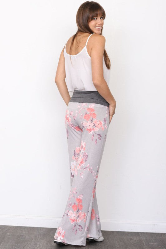 Vintage Floral Wide Leg Pants - Scarlett's Riverside Boutique 