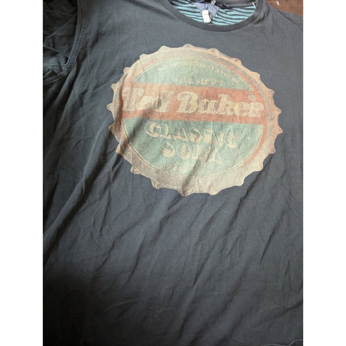 Ted Baker Classic Soda Graphic Tee Men’s Blue Short Sleeve Logo Tee Casual Sz 4