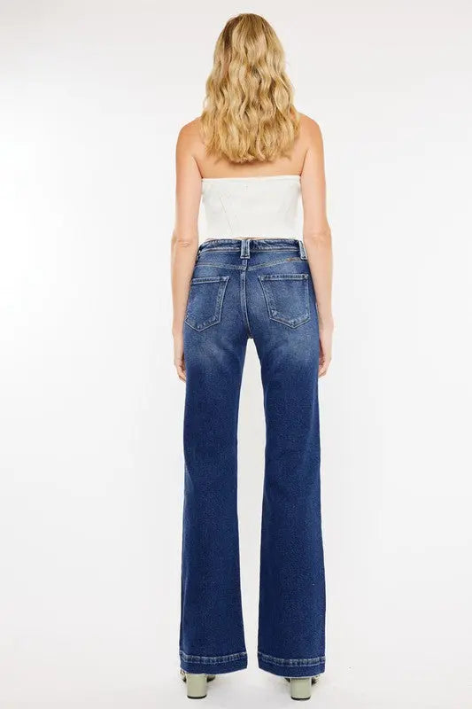 High Rise Holly Flare Jeans - KC9289M - Scarlett's Riverside Boutique 