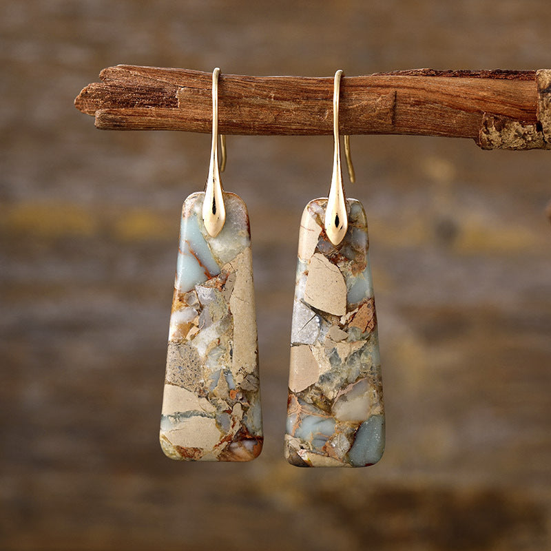 Copper Natural Stone Earrings - Scarlett's Riverside Boutique 