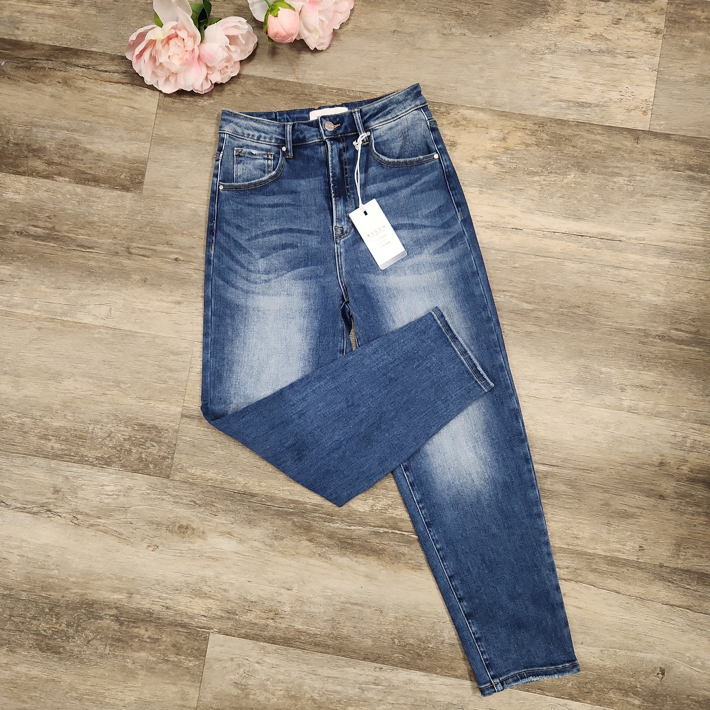 Risen High Rise Mom Fit Jeans - Scarlett's Riverside Boutique 