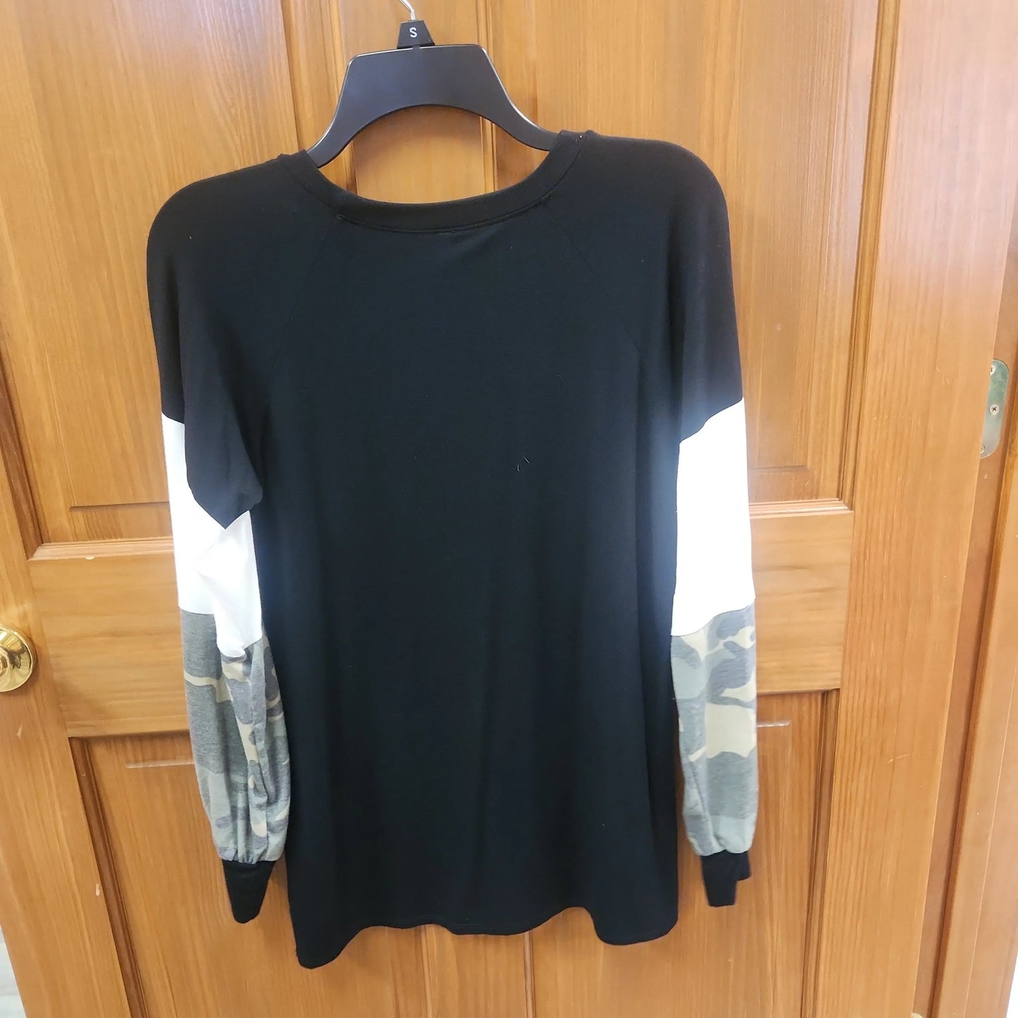 Camo Block Sleeve Top NWT RS 2 - Scarlett's Riverside Boutique 