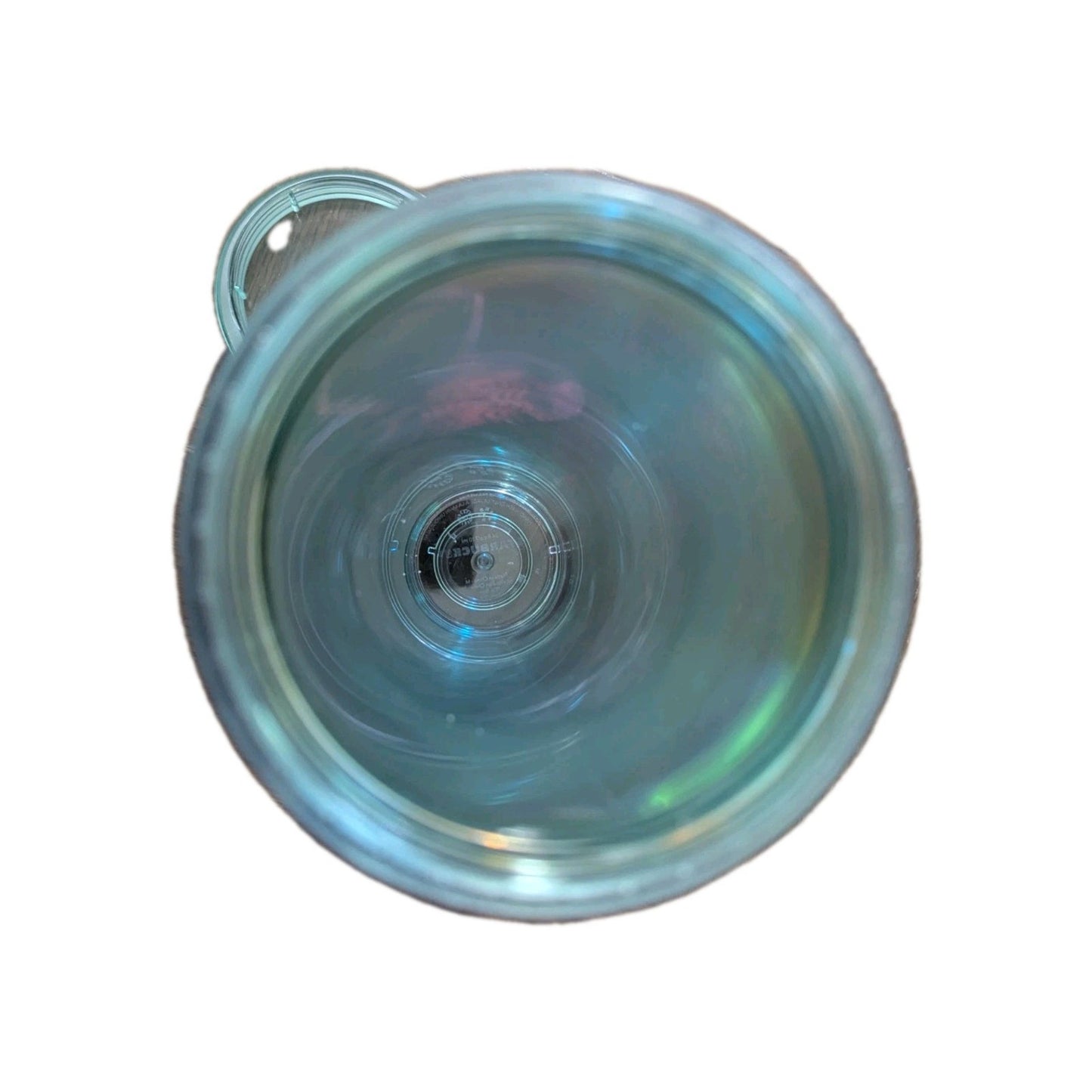Starbucks Iridescent Mermaid Scale Cold Cup Tumbler Teal Lid Siren Logo 24 oz