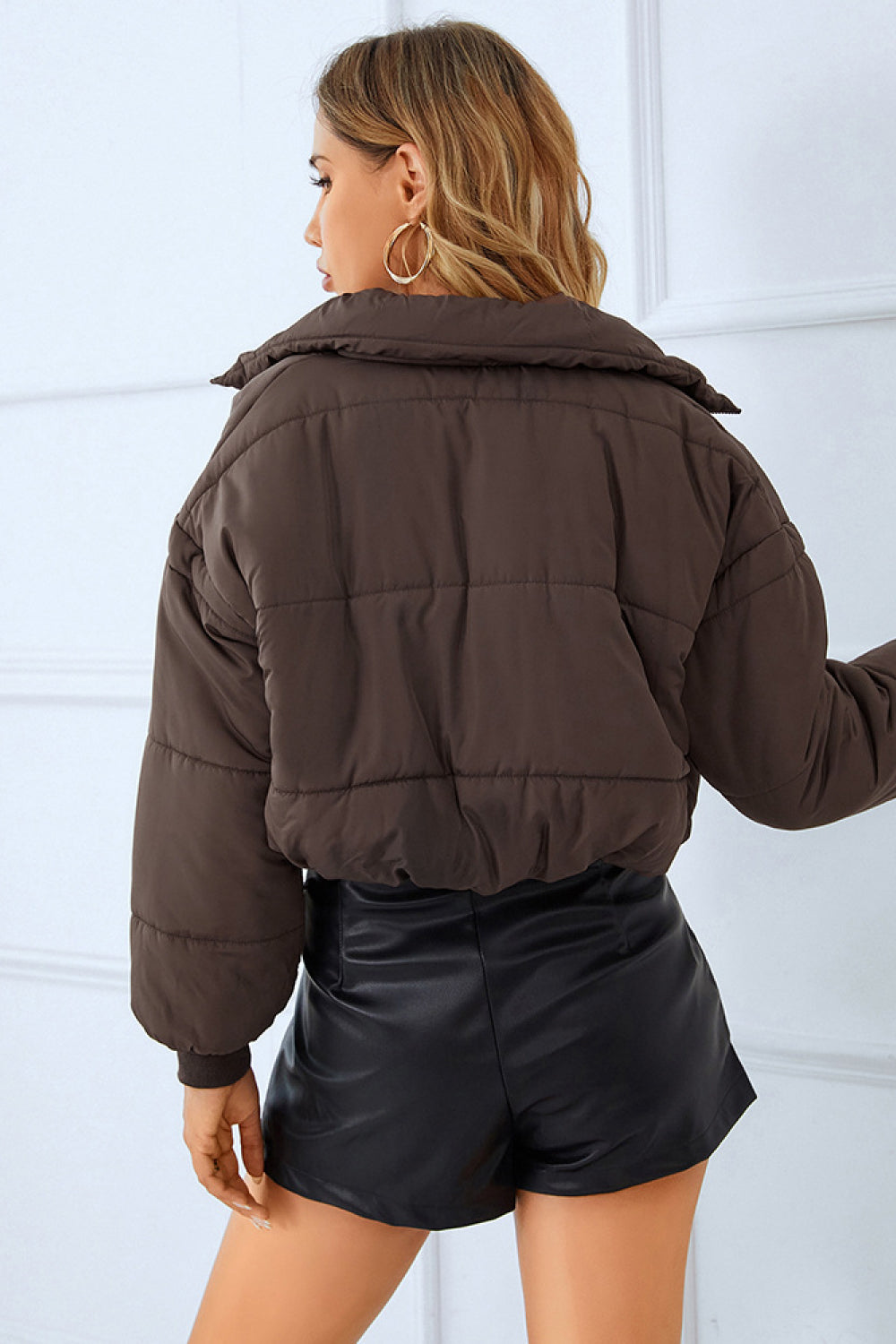 Zip-Up Winter Coat with Pockets - Scarlett's Riverside Boutique 