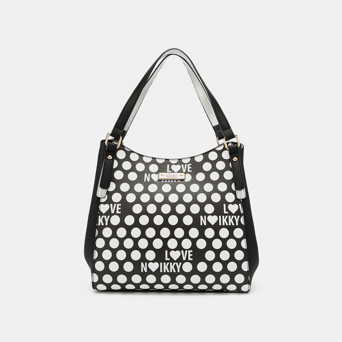 Nicole Lee USA Contrast Polka Dot Handbag - Scarlett's Riverside Boutique 