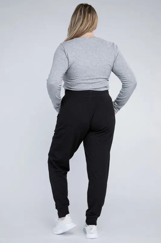 Plus-Size Jogger Pants - Scarlett's Riverside Boutique 