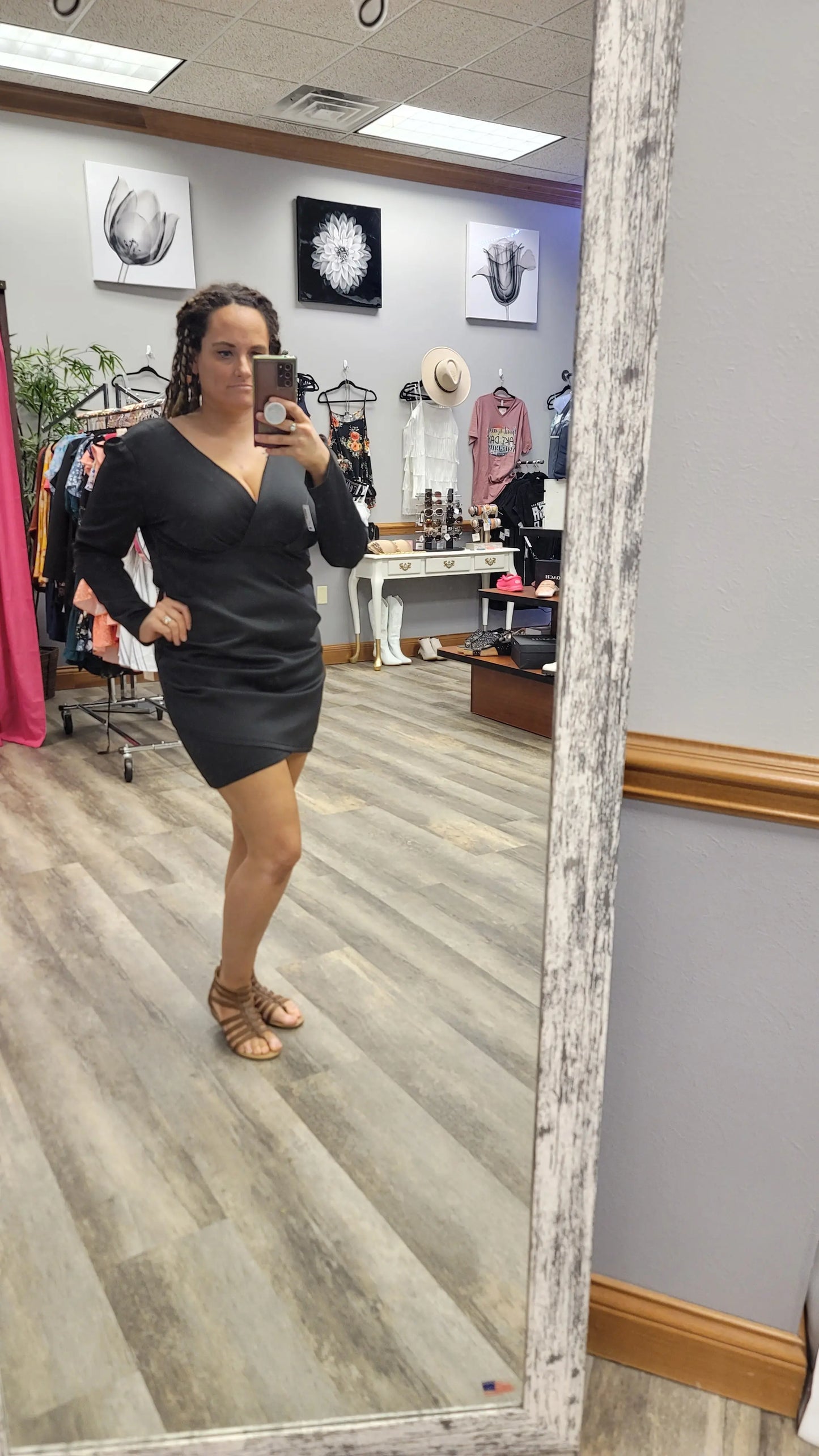 Black Cocktail Dress - Scarlett's Riverside Boutique 