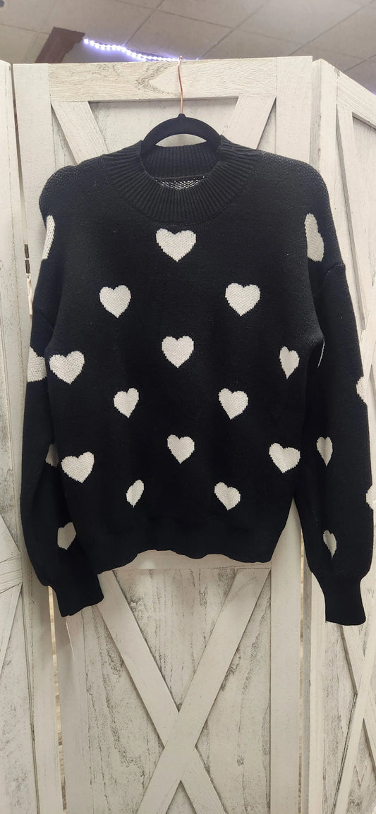 Heart Sweater - Scarlett's Riverside Boutique 