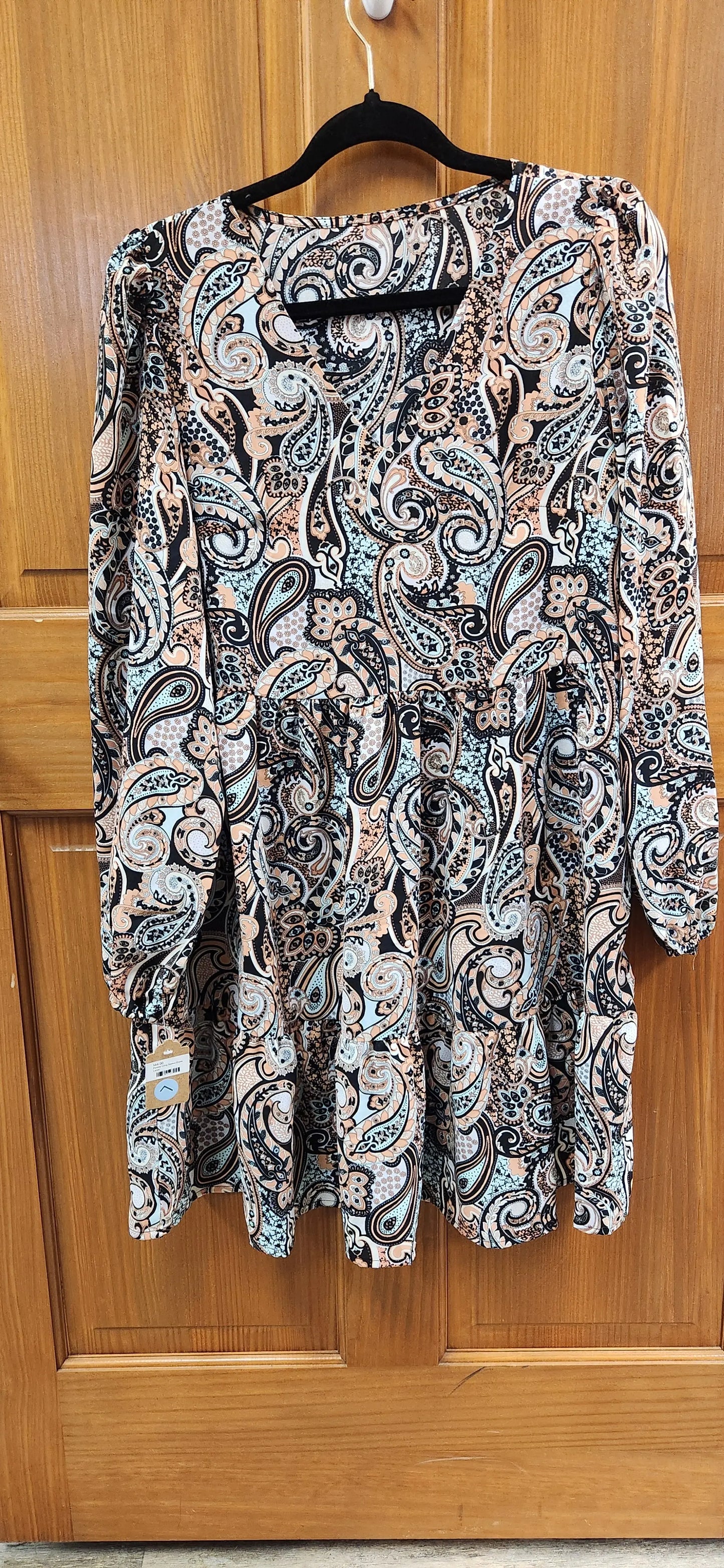 Paisley Long Sleeve Dress - Scarlett's Riverside Boutique 