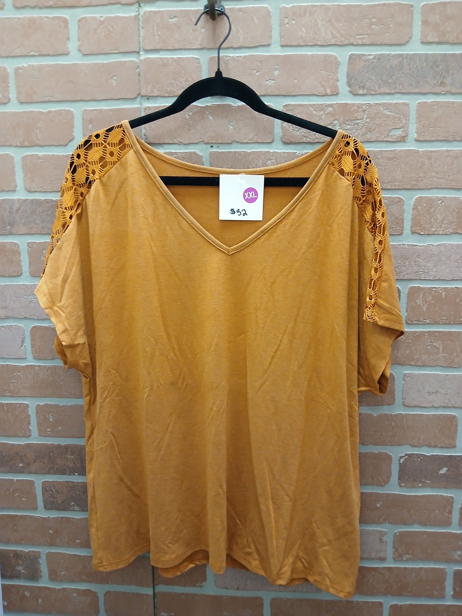 Burnt Orange Crochet Sleeves - Scarlett's Riverside Boutique 