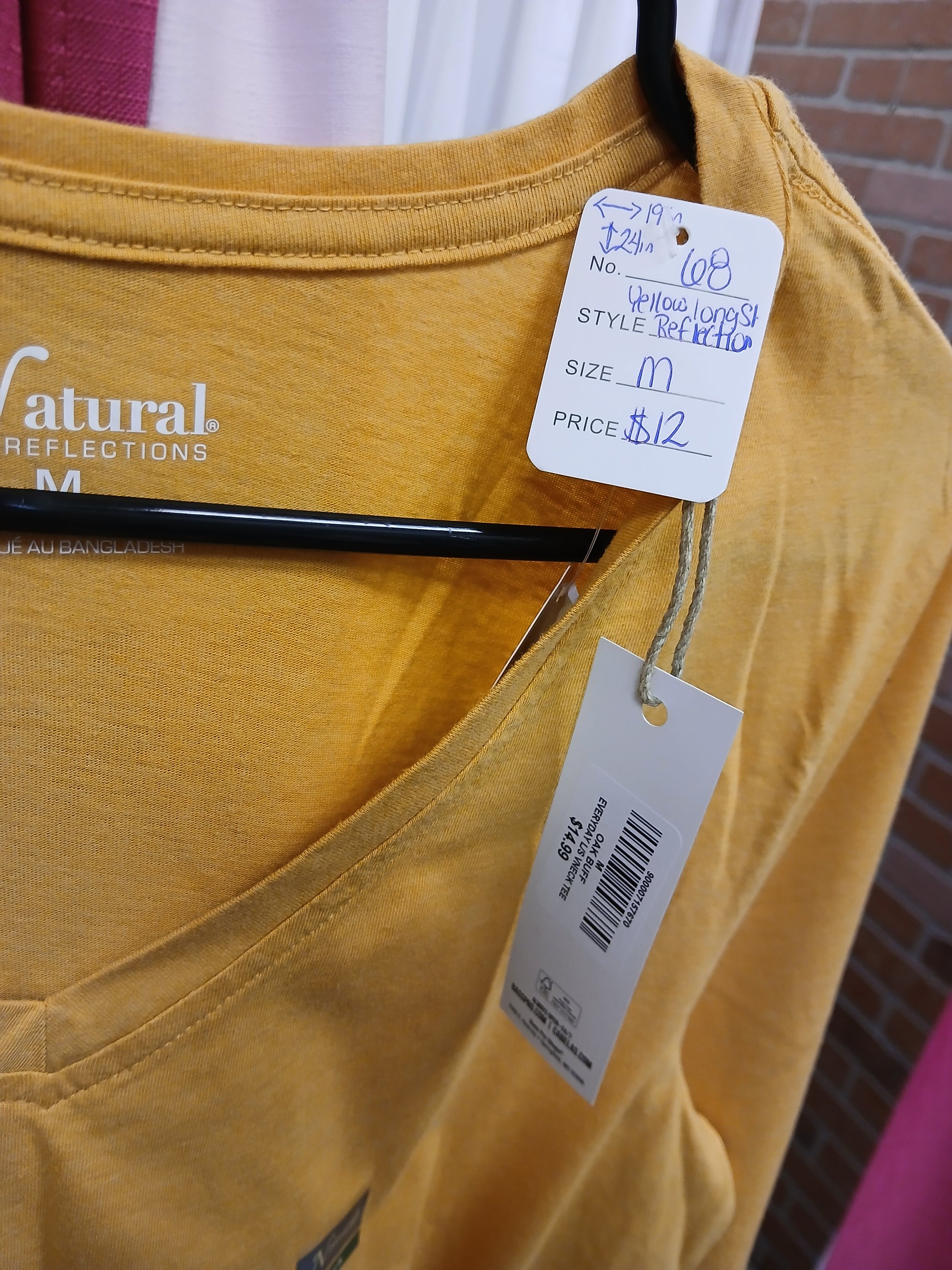 Yellow long sleeve rs 68 - Scarlett's Riverside Boutique 