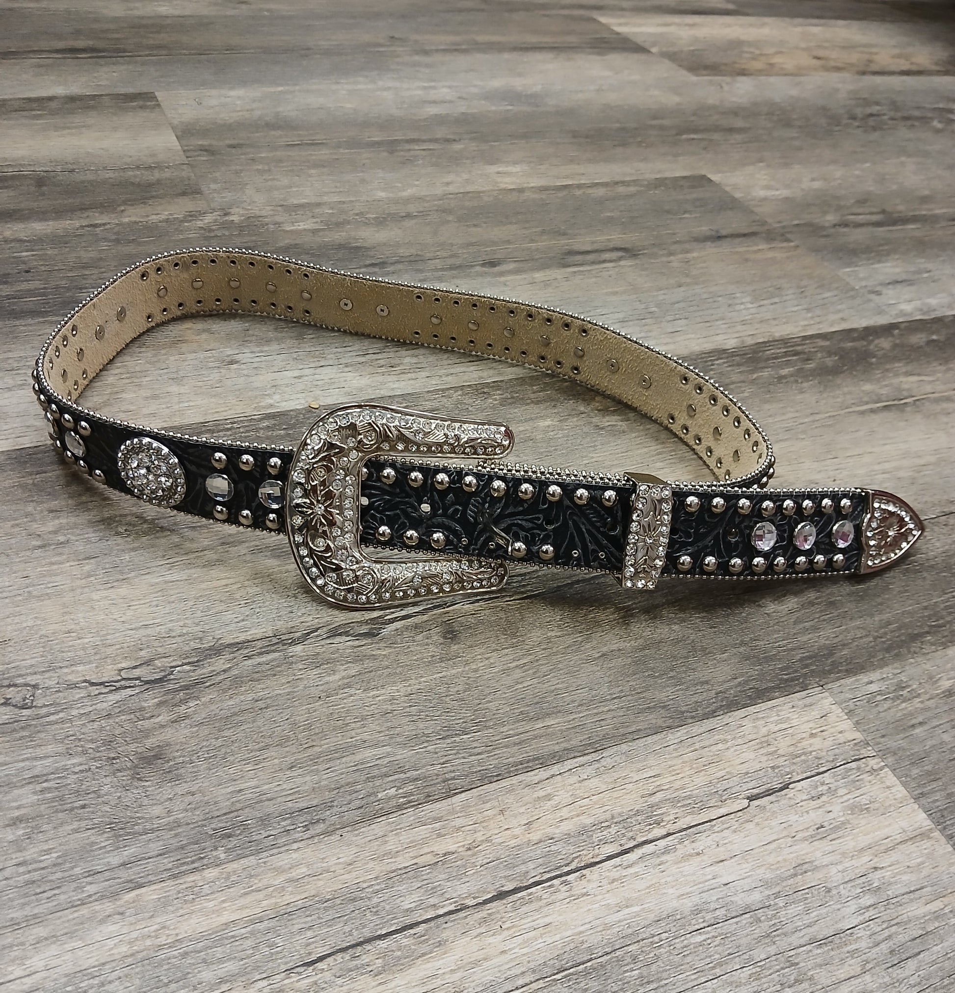 Studded Rhinestone Belt rs 68 - Scarlett's Riverside Boutique 