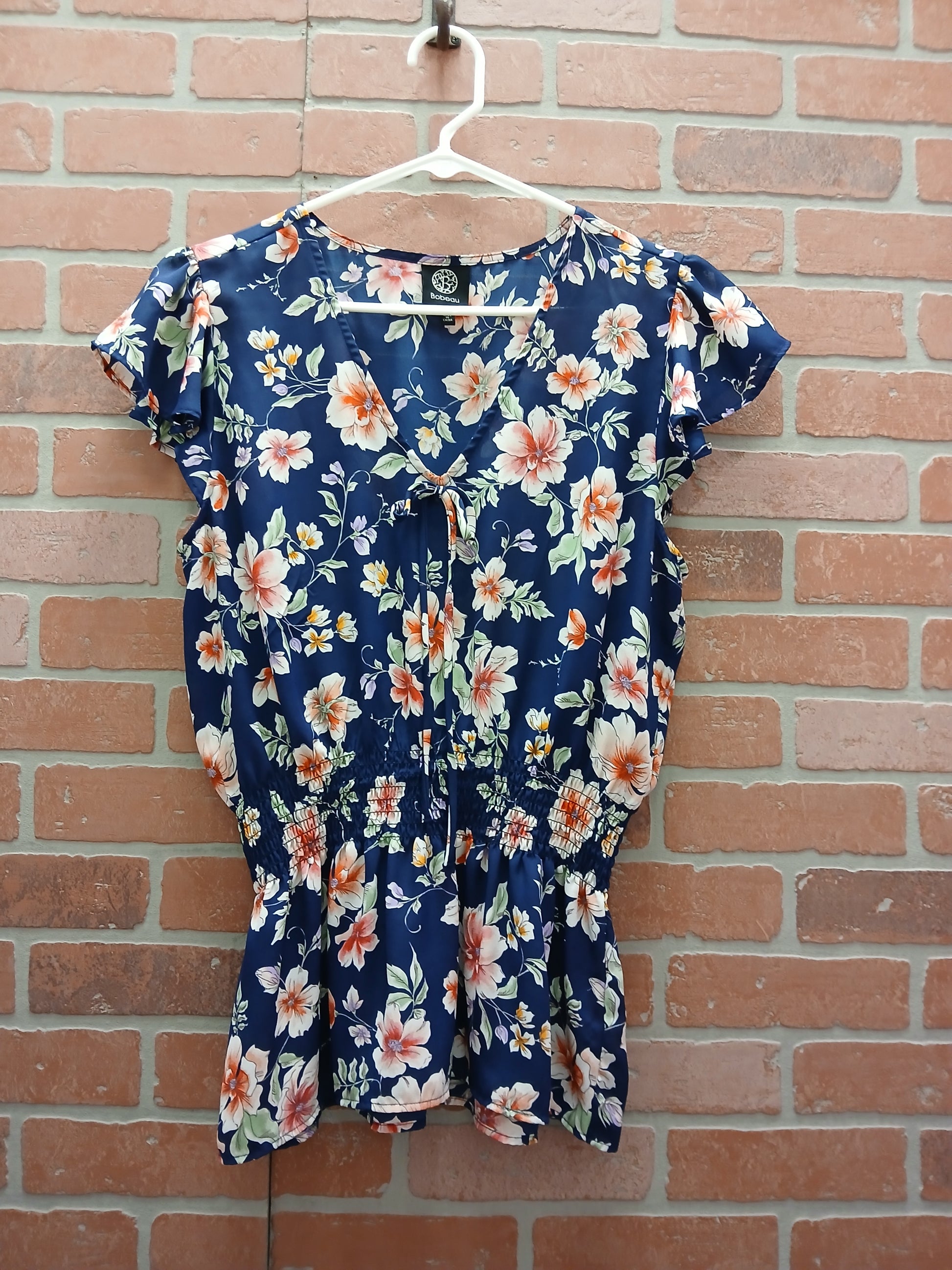 Floral Smocked Blouse - Scarlett's Riverside Boutique 