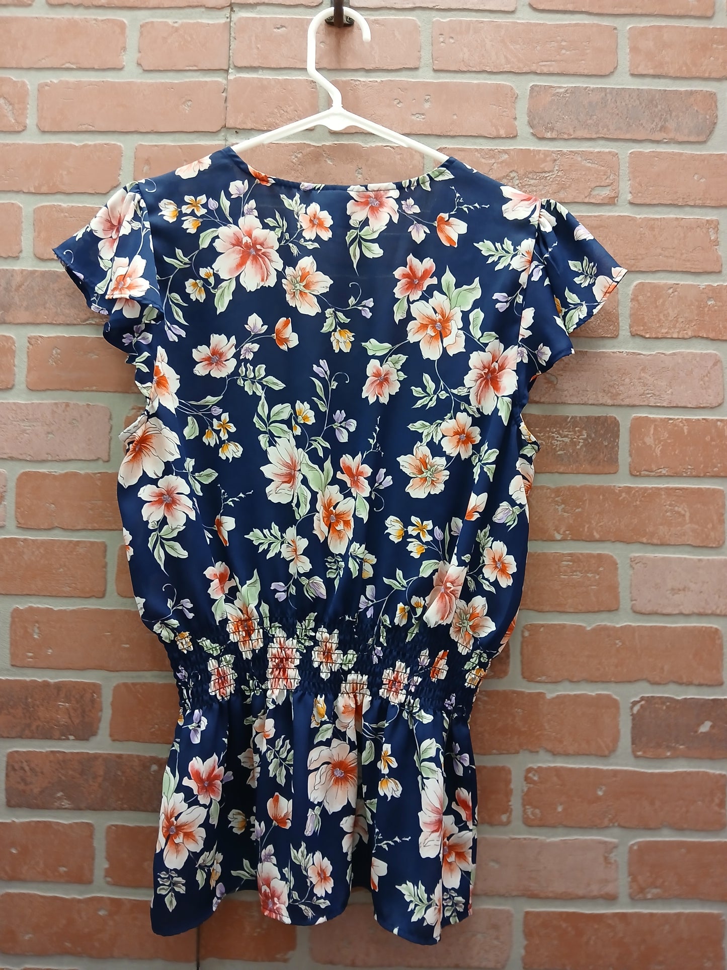 Floral Smocked Blouse - Scarlett's Riverside Boutique 