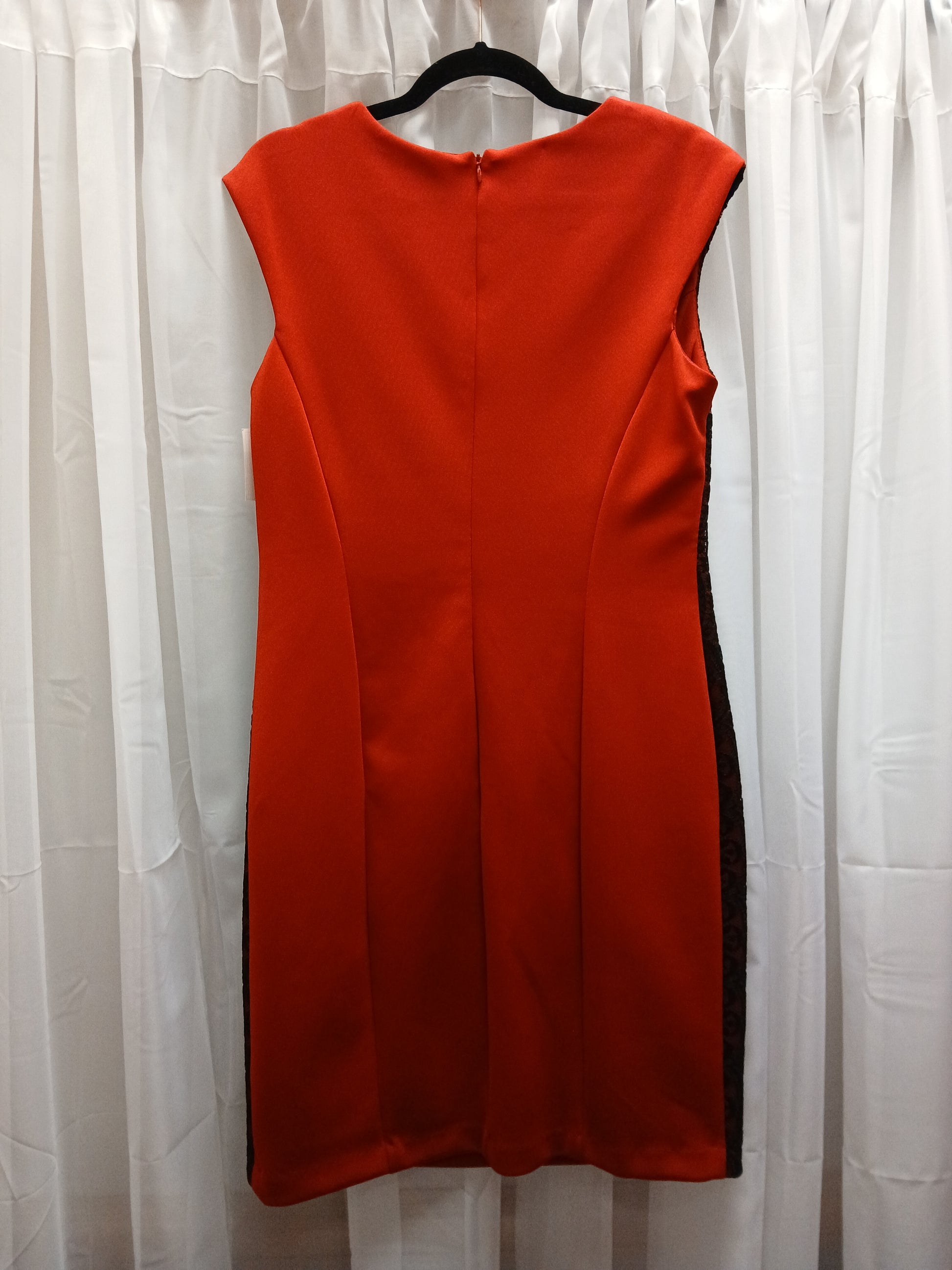 Red Dressbarn Dress w/ Black Lace RS 24 - Scarlett's Riverside Boutique 