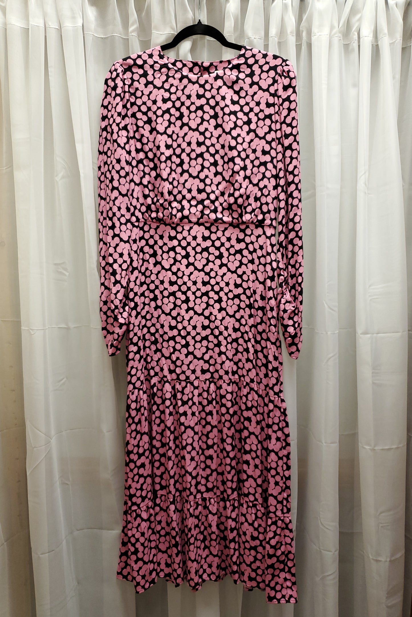 Pink and Black Polka Dot MNG Dress RS 29