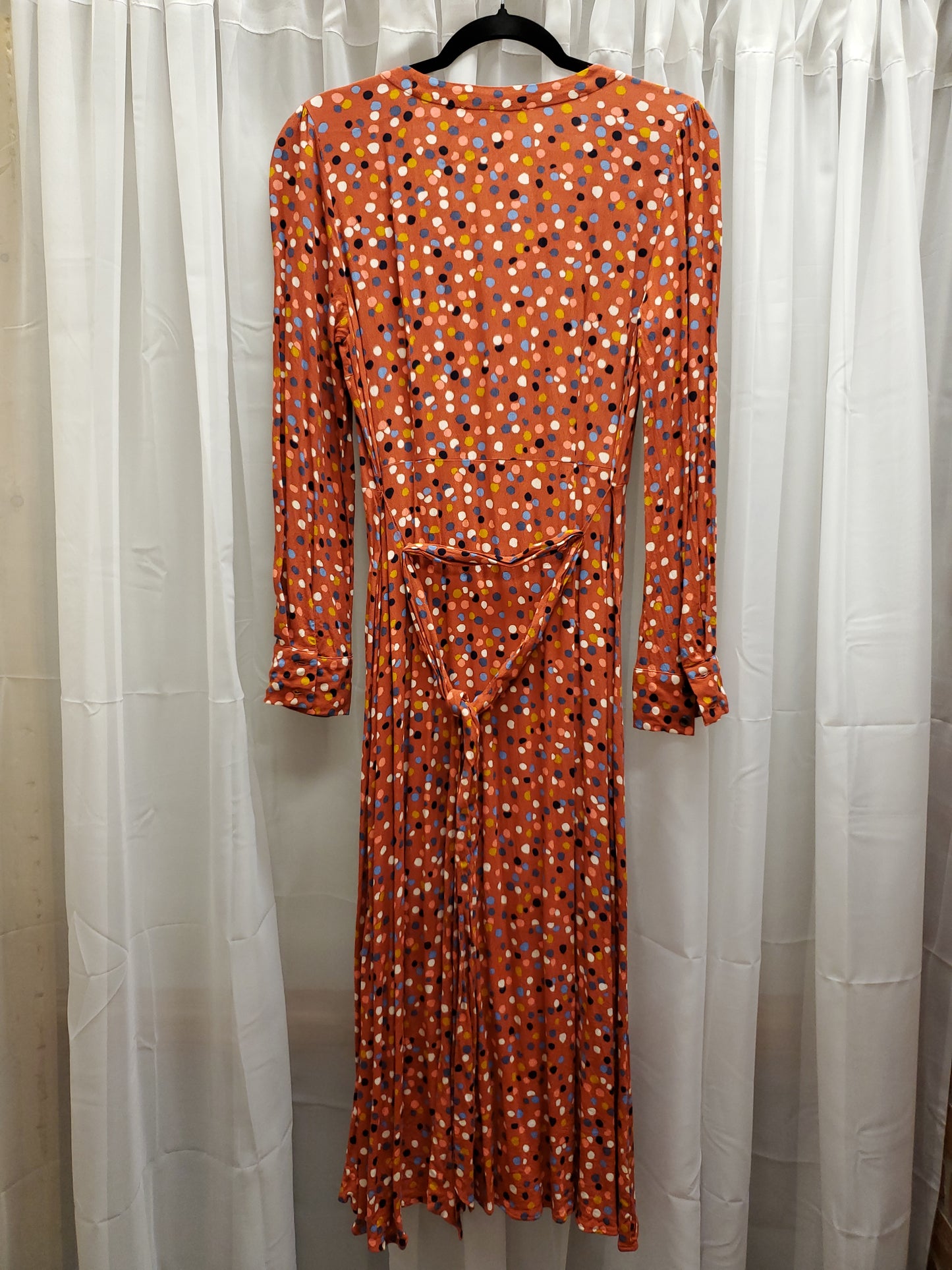 Orange Dress Polka Dot dress, size 6. RS 29