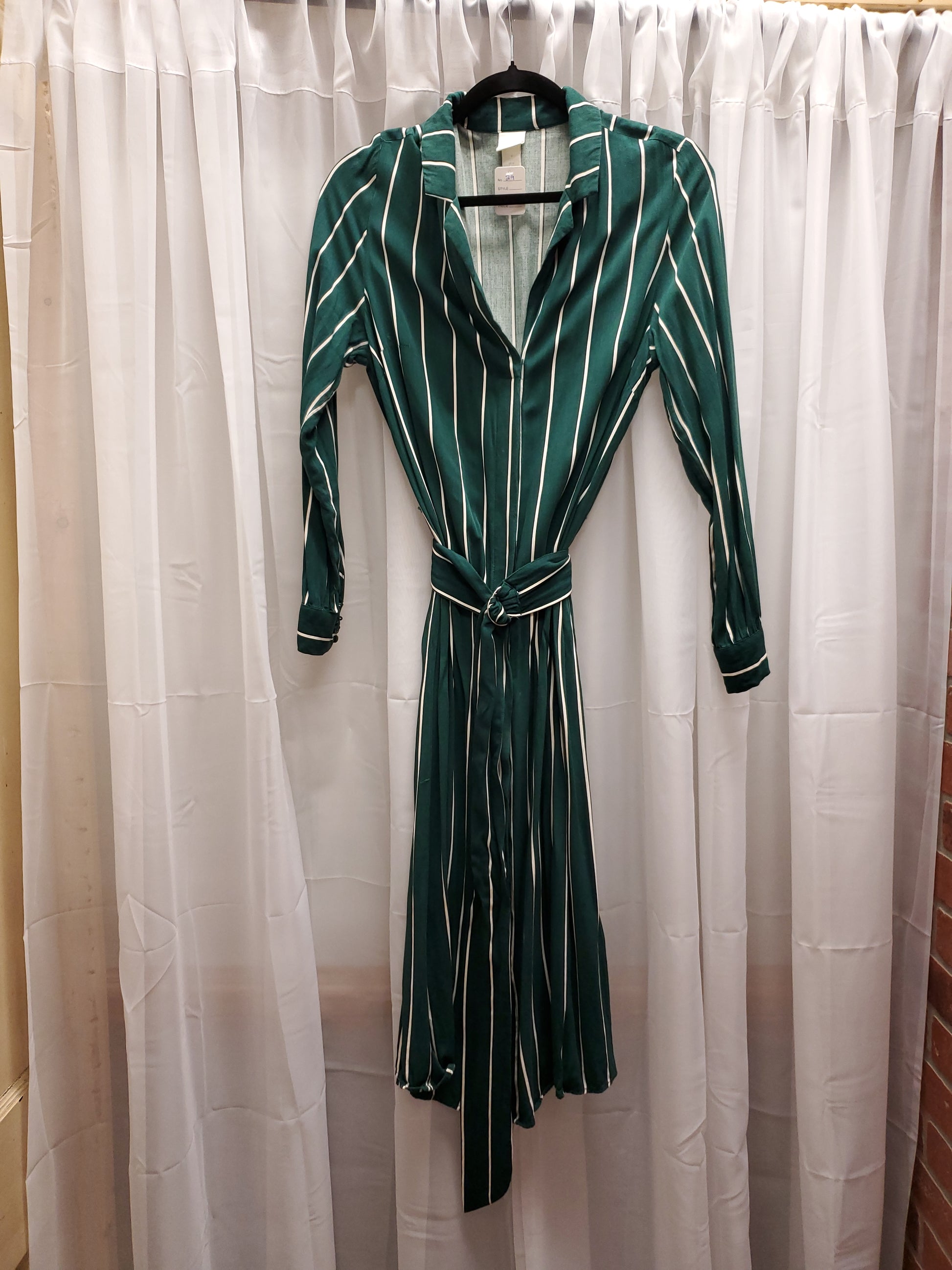 h&m striped long sleeve dress Green Striped H&M Dress RS 29