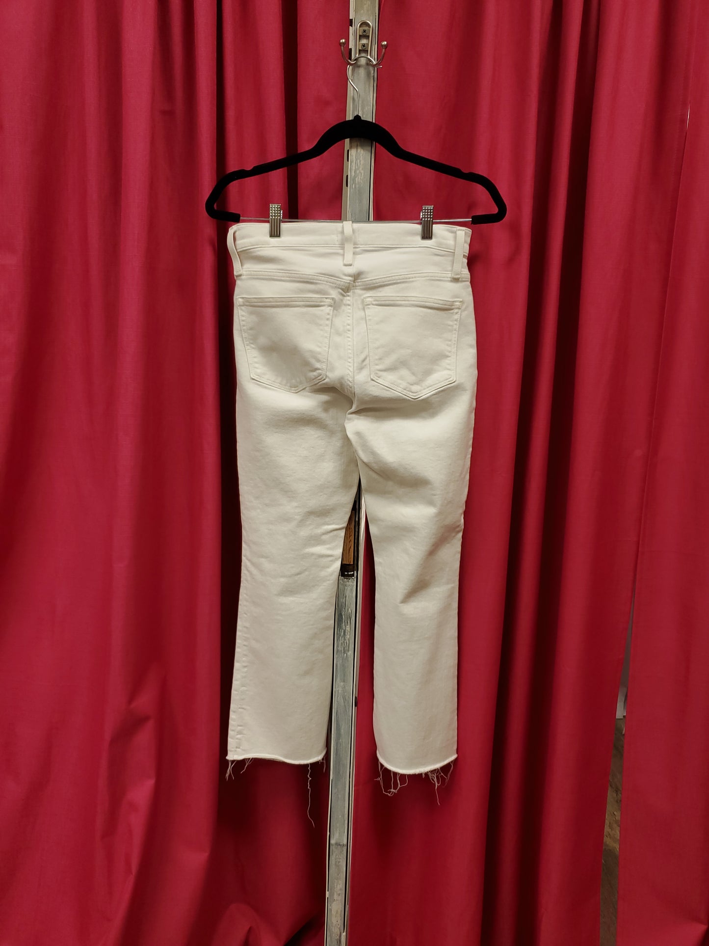 J. Crew White Mid-Rise Flare Crop. Size 28. RS 80