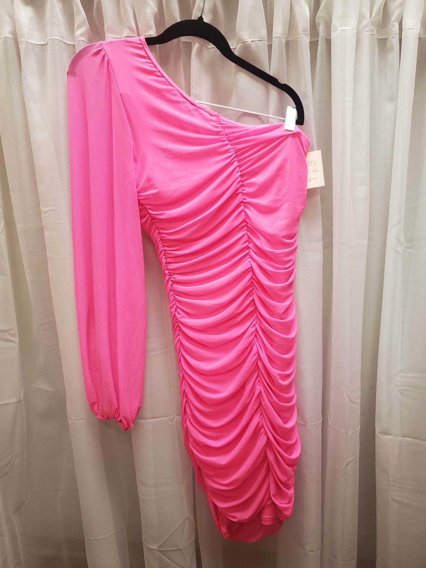 Neon Pink Formal/Homecoming Dress. Size M.