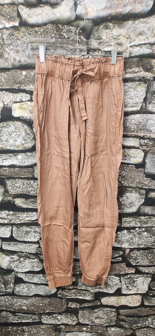 Brown Tie Joggers XS RS 72