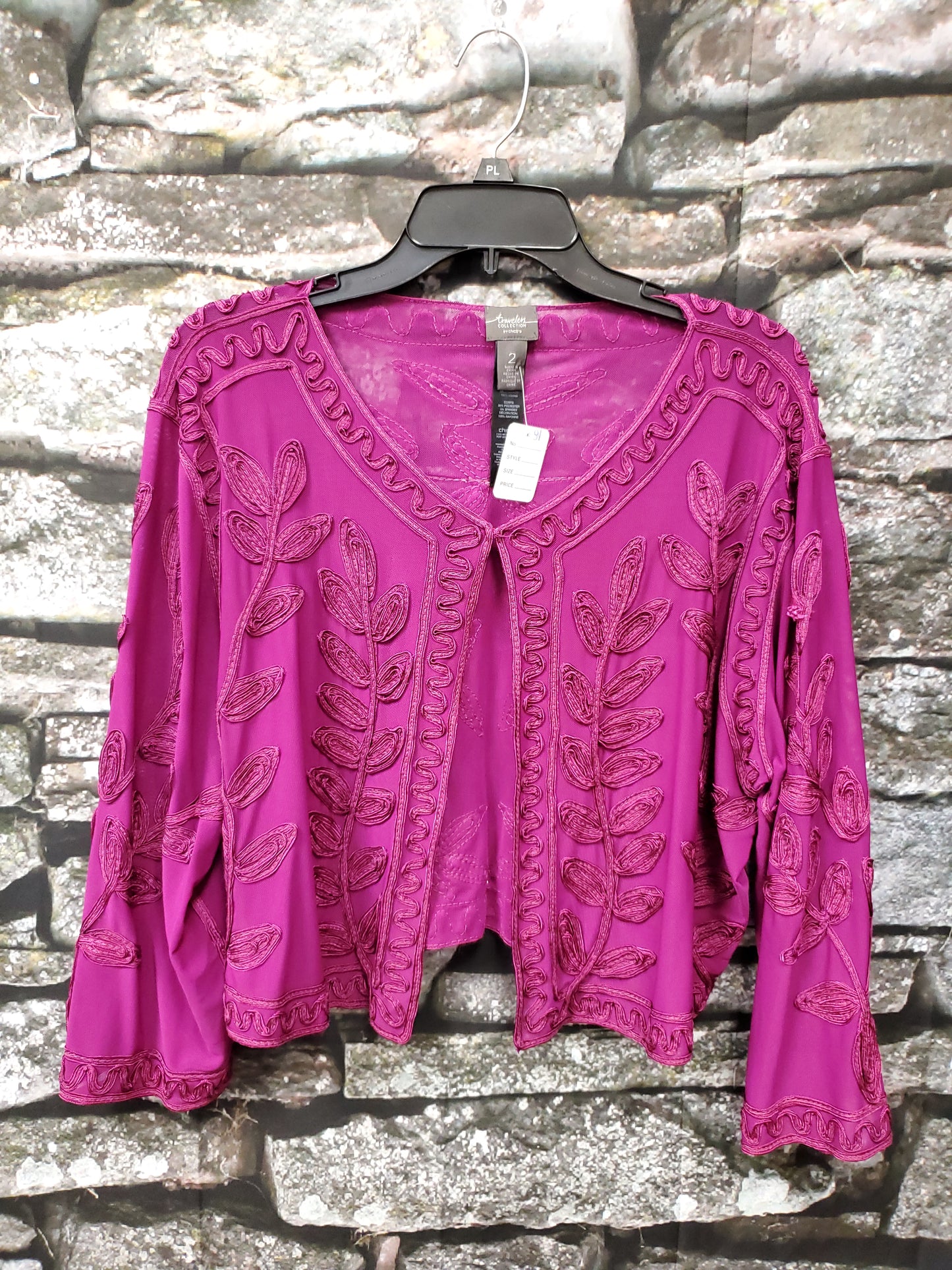 Travelers Collection Magenta Cardigan. Size 2. RS 83.