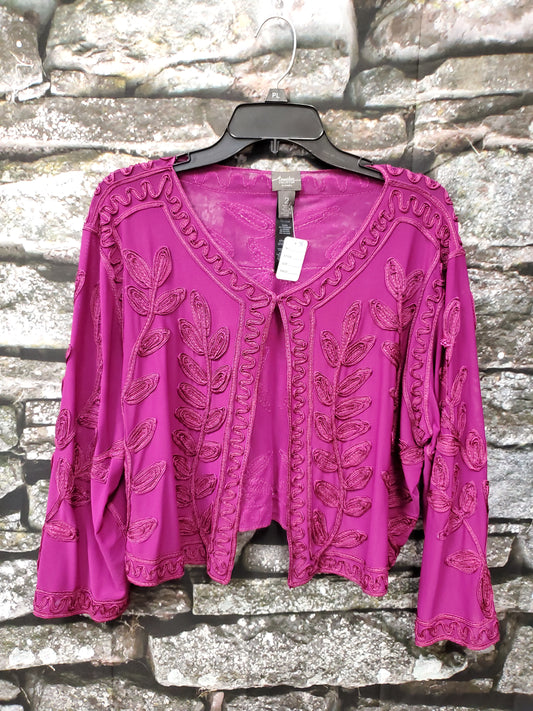 Travelers Collection Magenta Cardigan. Size 2. RS 83.