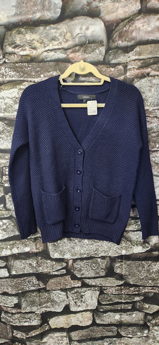 Forever 21 Navy Cardigan