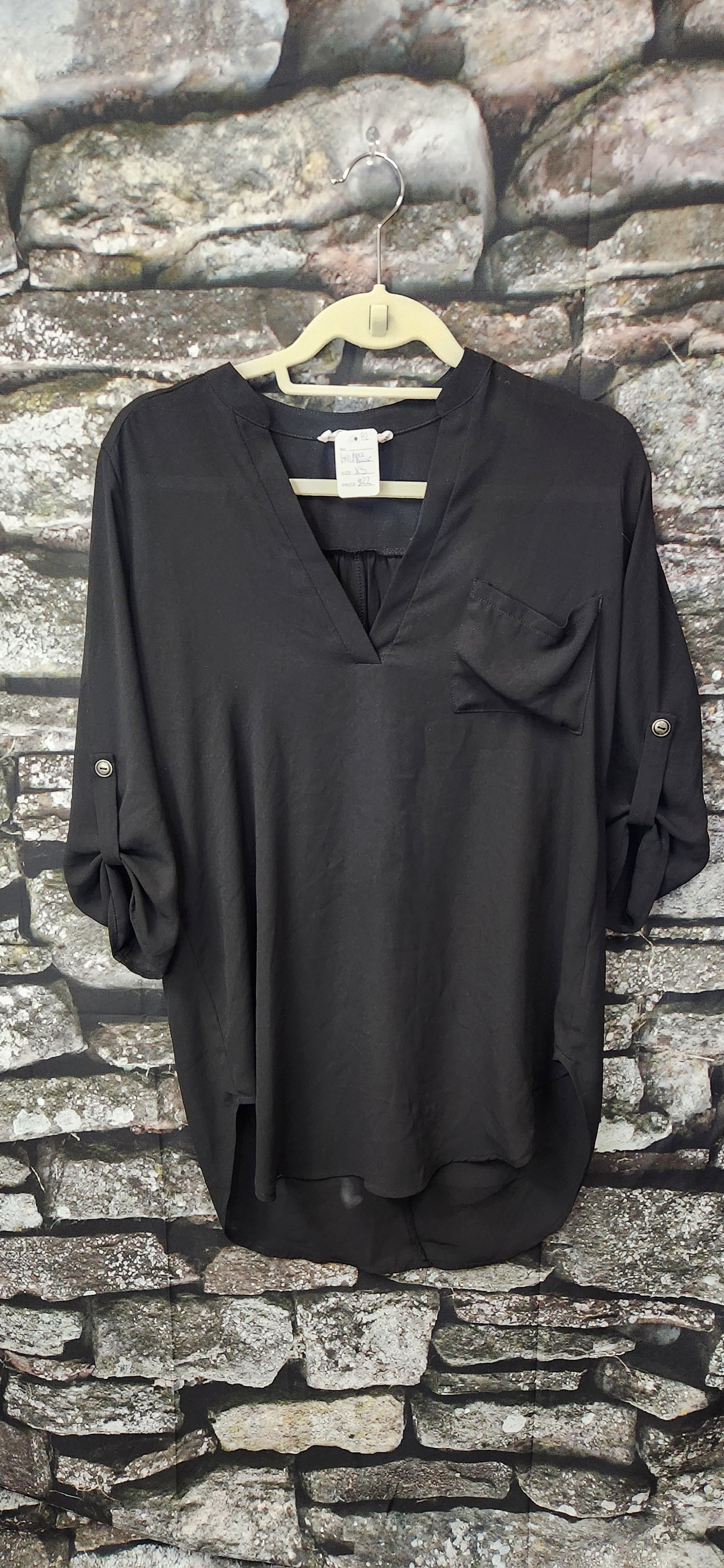 Lush Black Blouse XS RS 82